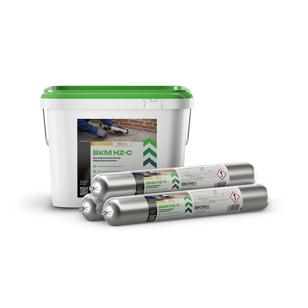 Produktbild_001_BKM_HZ-C_Gruppe_DE.png injektionssuspension, Holzschutzmittel, Kasten mit Dosierpistolen, Eimer, Kartuschen