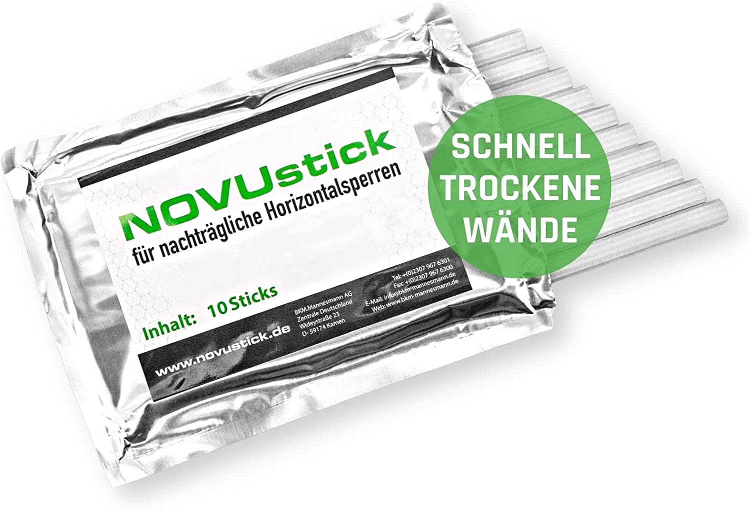 Novusticks Horizontalsperre für Mauerwerksfugen