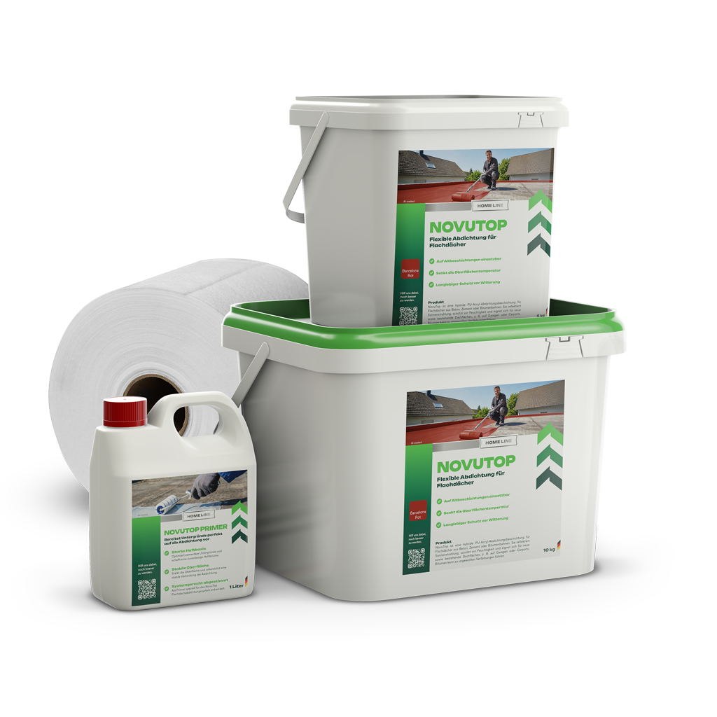 NovuTop Set - Flachdachabdichtung - Garagen und Carports