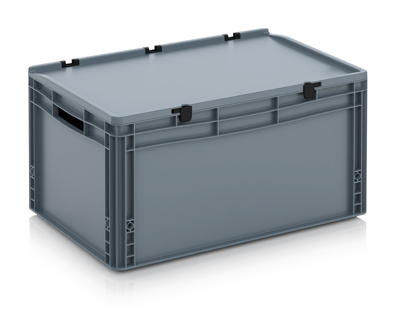 Caja de botellas de inyección con tapa y separador de productos (Injektionsflaschen-Box mit Deckel und Fachwerkeinsatz - stapelbar) BKM IB InjektBox, Moebel, Tabelle, Kiste