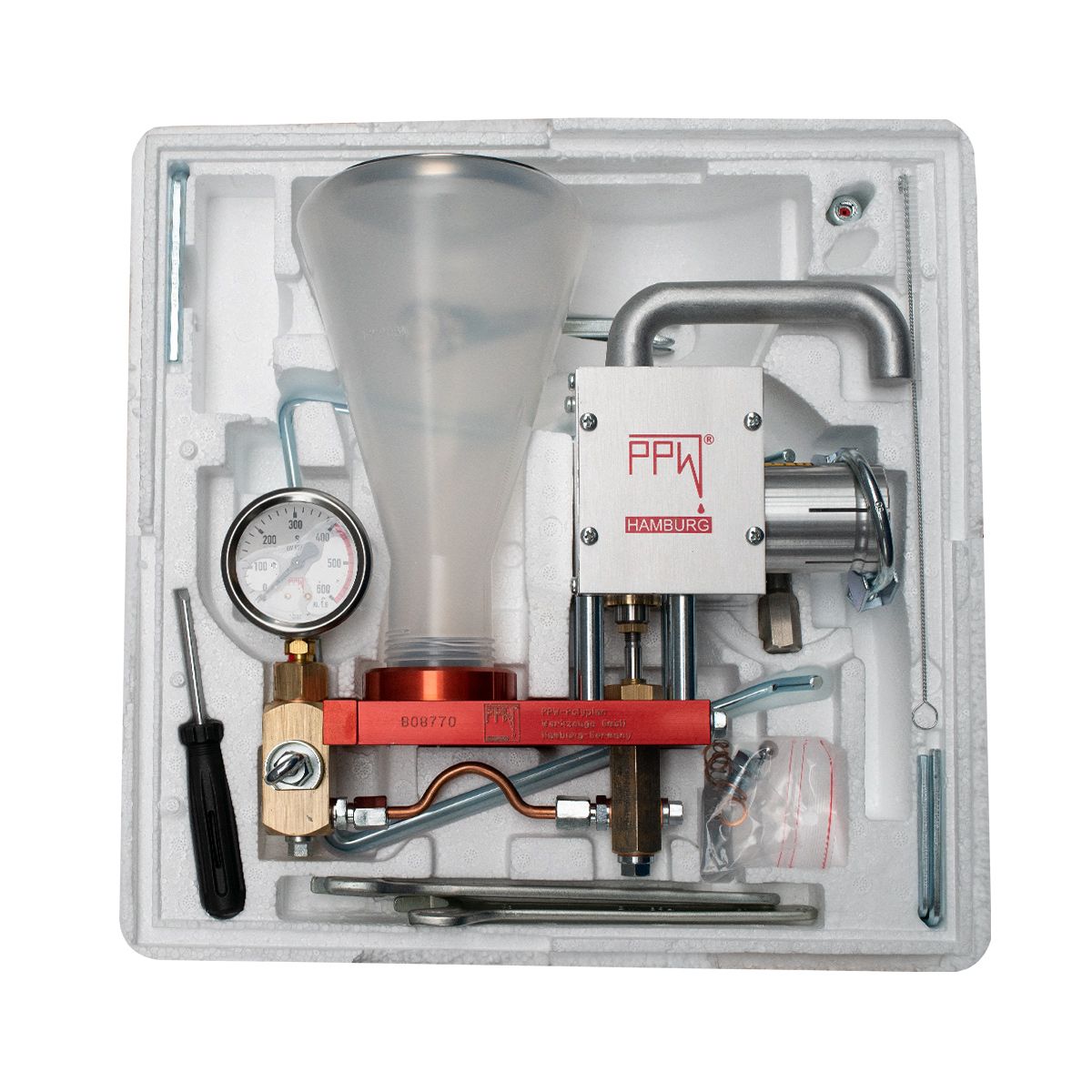 Harzpumpe mit Standard-Manometer
