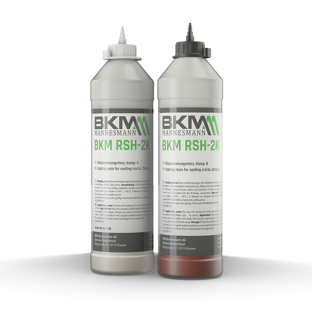 BKM RSH-2K Set - RissSanierungsHarz im Set, zweikomponentig BKM RSH-2K Set - RissSanierungsHarz im Set, zweikomponentig, Flasche, Shaker
