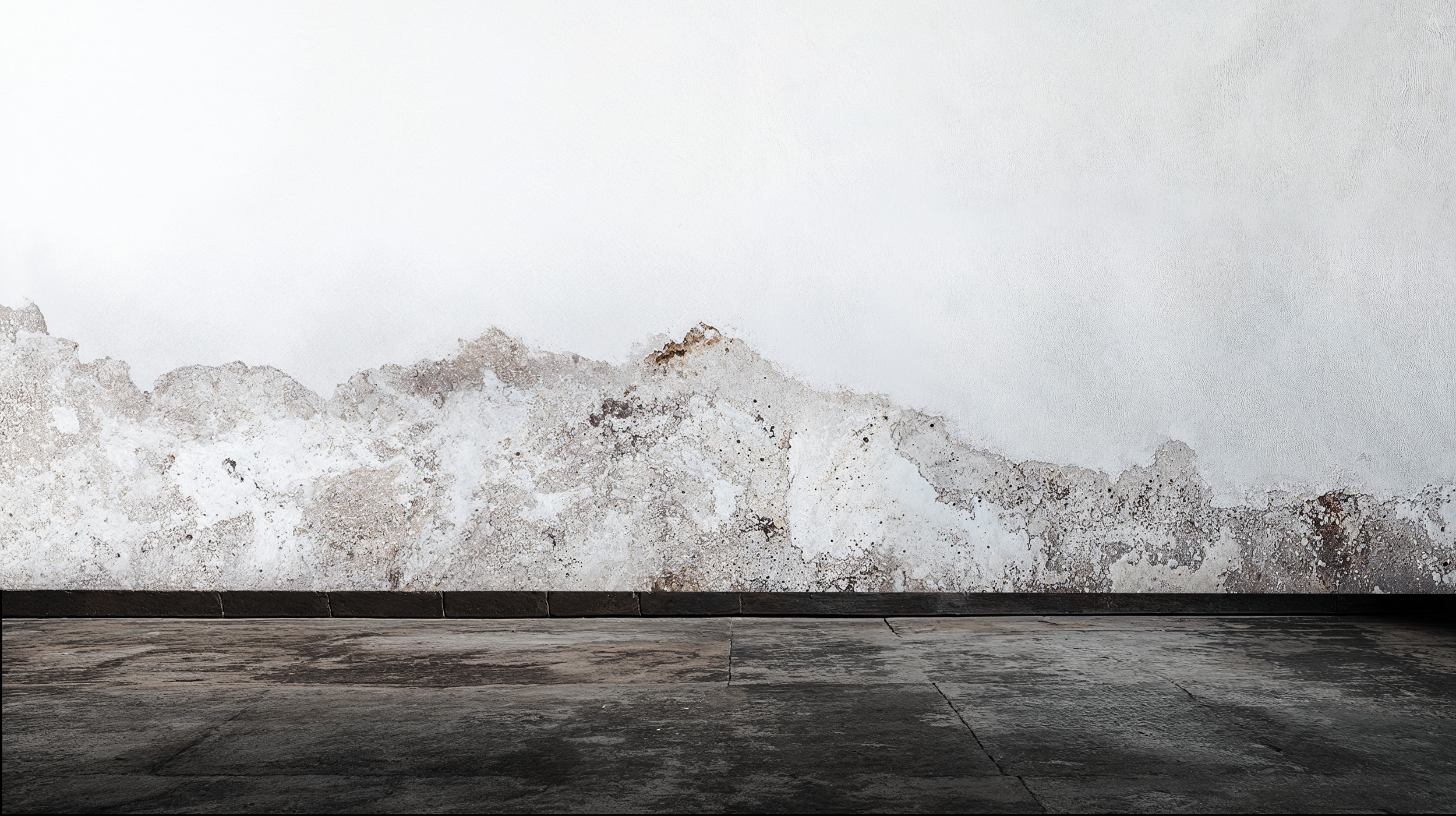 alte kellerwand mit putzabplatzungen