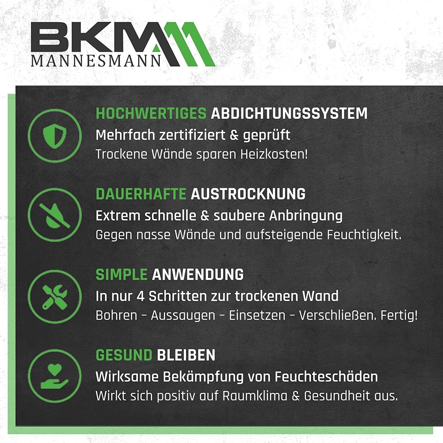 Novusticks Horizontalsperre für Mauerwerksfugen, Werbung, Plakat, Werbung, Plakat