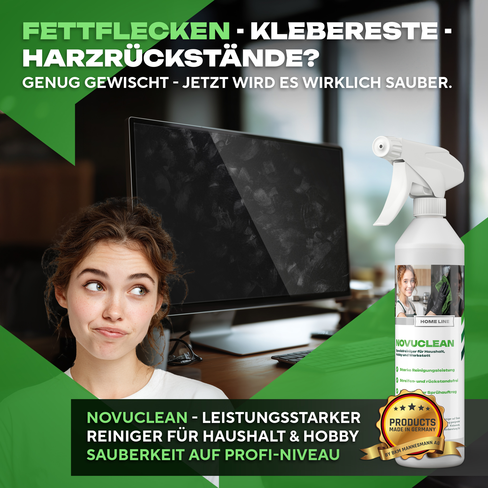 NovuClean - Reiniger für Haushalt & Hobby