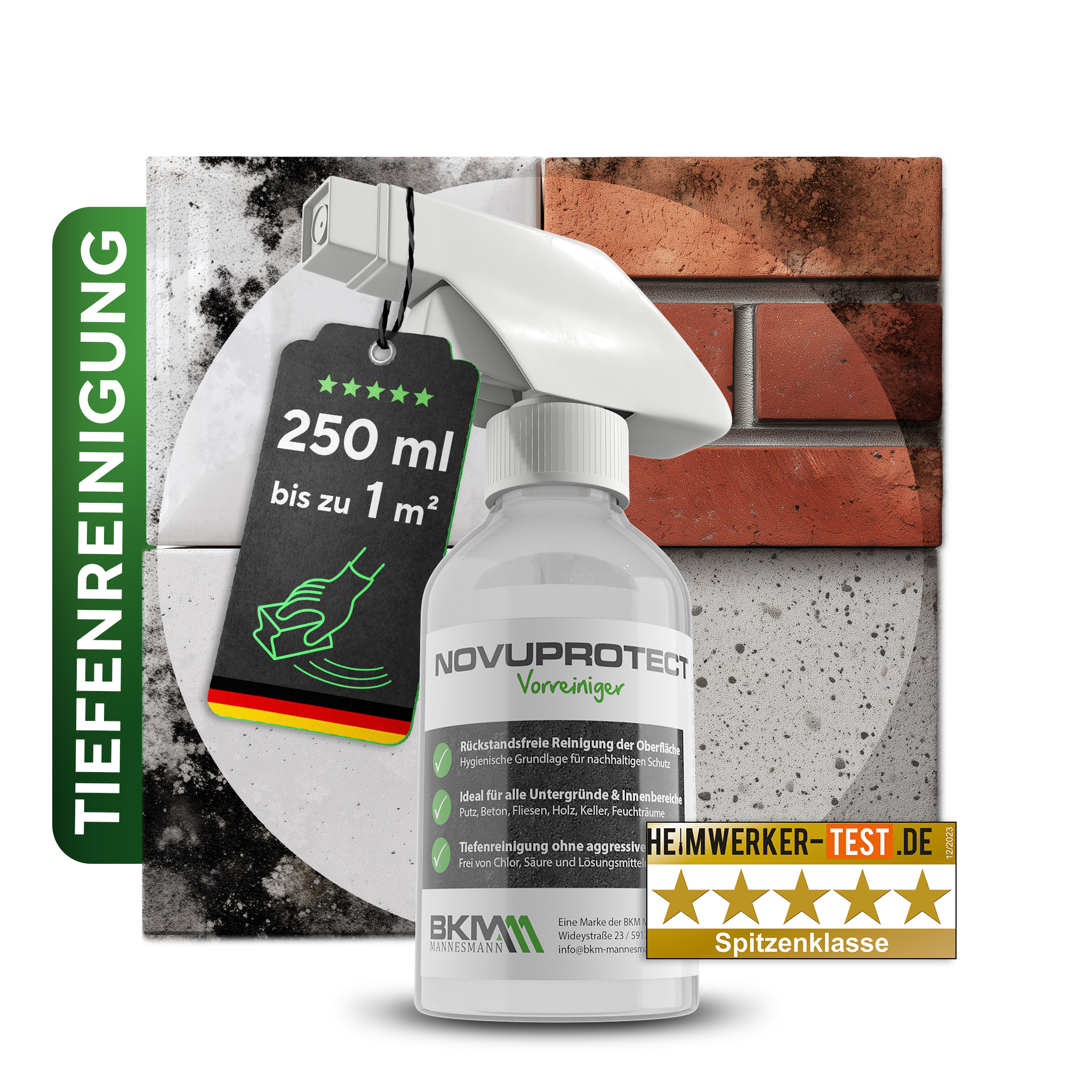 NovuProtect Vorreiniger NovuProtect Vorreiniger, Flasche, Werbung, Flasche, Werbung